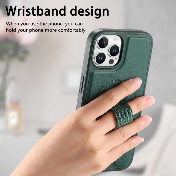 For iPhone 12 Pro Max CaseNeo Finger Grip Wristband MagSafe Back Phone Case