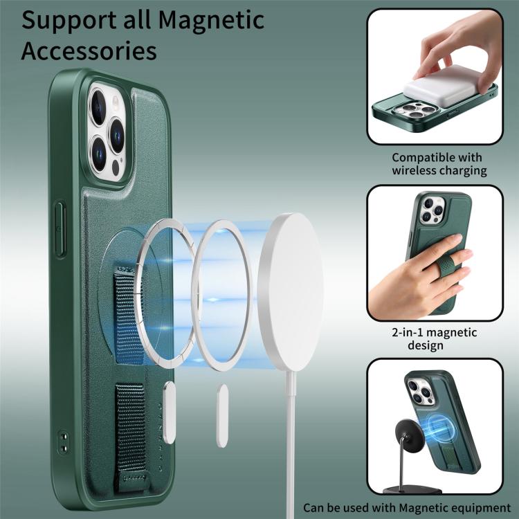For iPhone 12 Pro Max CaseNeo Finger Grip Wristband MagSafe Back Phone Case