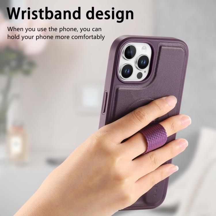 For iPhone 12 Pro Max CaseNeo Finger Grip Wristband MagSafe Back Phone Case