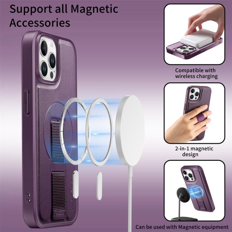For iPhone 12 Pro Max CaseNeo Finger Grip Wristband MagSafe Back Phone Case