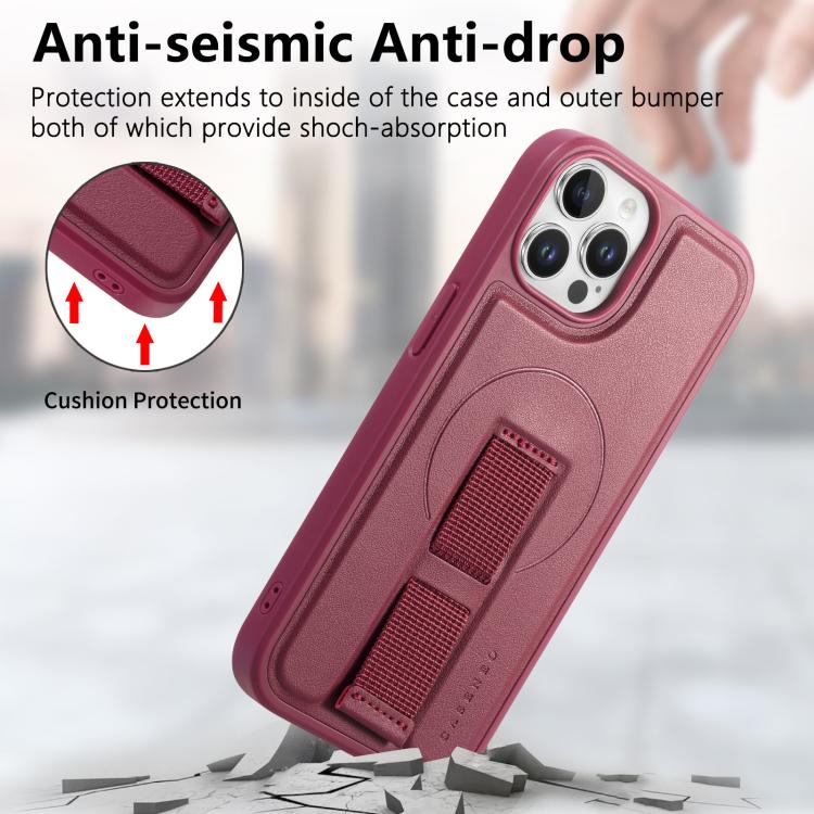 For iPhone 12 Pro Max CaseNeo Finger Grip Wristband MagSafe Back Phone Case