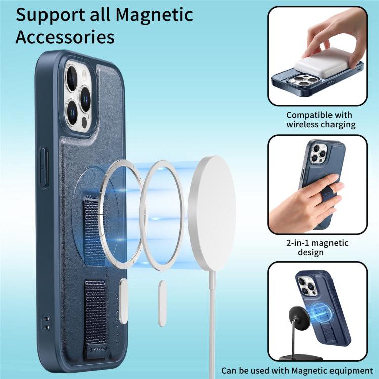 For iPhone 12 Pro Max CaseNeo Finger Grip Wristband MagSafe Back Phone Case
