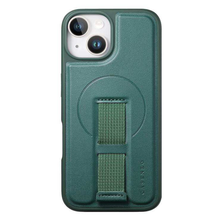 For iPhone 14 / 13 CaseNeo Finger Grip Wristband MagSafe Back Phone Case