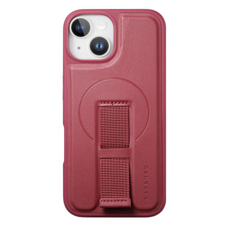 For iPhone 14 Plus CaseNeo Finger Grip Wristband MagSafe Back Phone Case