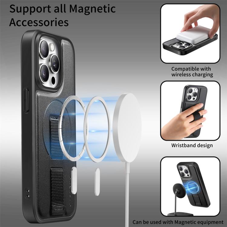 For iPhone 14 Pro CaseNeo Finger Grip Wristband MagSafe Back Phone Case