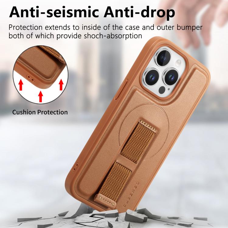 For iPhone 14 Pro Max CaseNeo Finger Grip Wristband MagSafe Back Phone Case