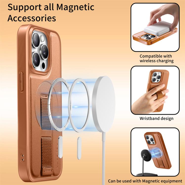 For iPhone 14 Pro Max CaseNeo Finger Grip Wristband MagSafe Back Phone Case