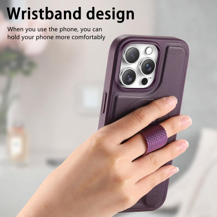For iPhone 14 Pro Max CaseNeo Finger Grip Wristband MagSafe Back Phone Case