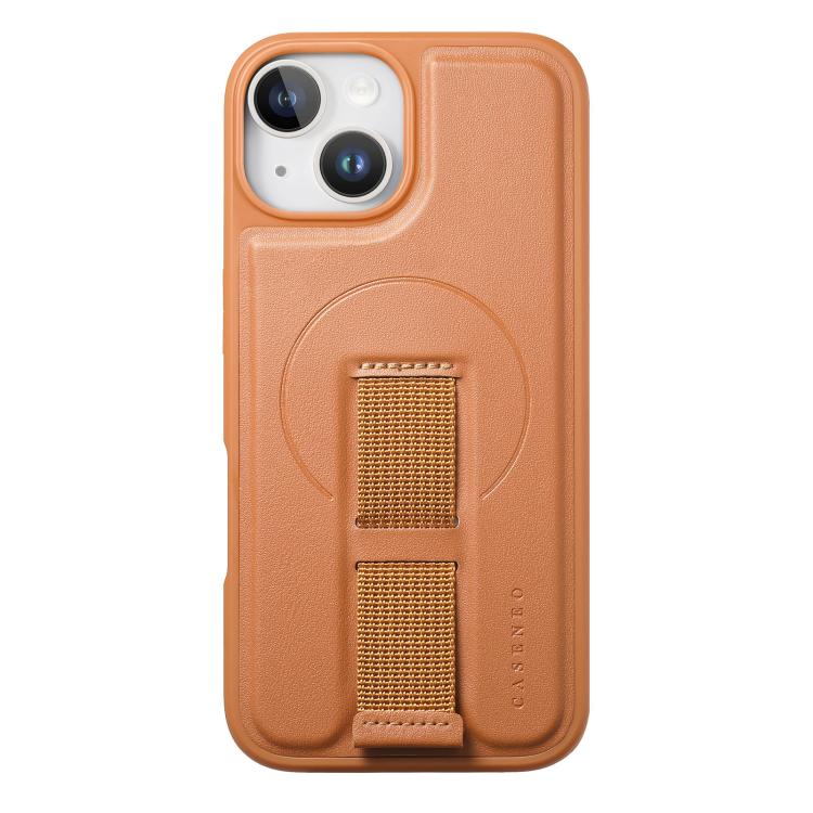 For iPhone 15 CaseNeo Finger Grip Wristband MagSafe Back Phone Case