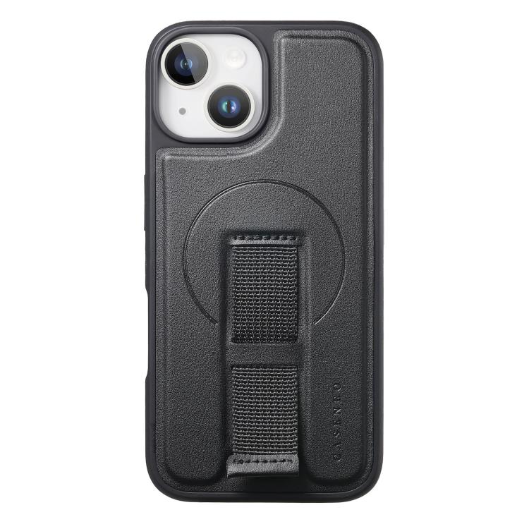 For iPhone 15 CaseNeo Finger Grip Wristband MagSafe Back Phone Case