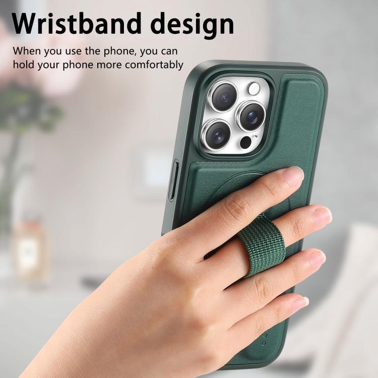 For iPhone 15 Pro Max CaseNeo Finger Grip Wristband MagSafe Back Phone Case