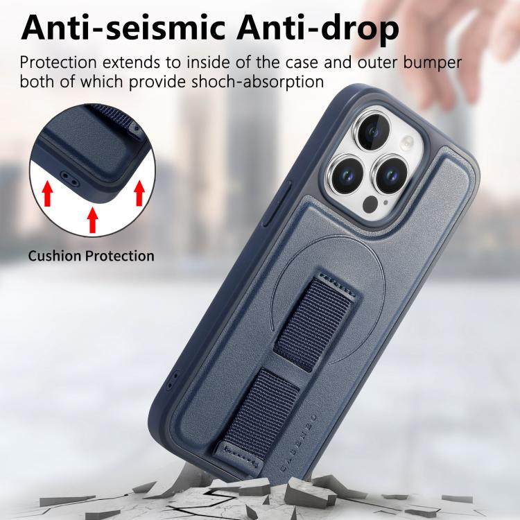 For iPhone 15 Pro Max CaseNeo Finger Grip Wristband MagSafe Back Phone Case