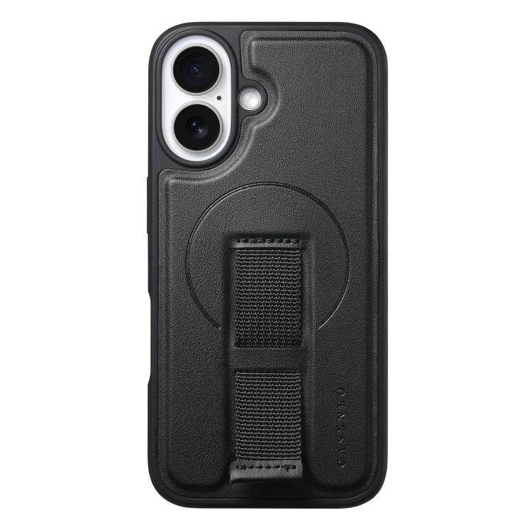 For iPhone 16 CaseNeo Finger Grip Wristband MagSafe Back Phone Case