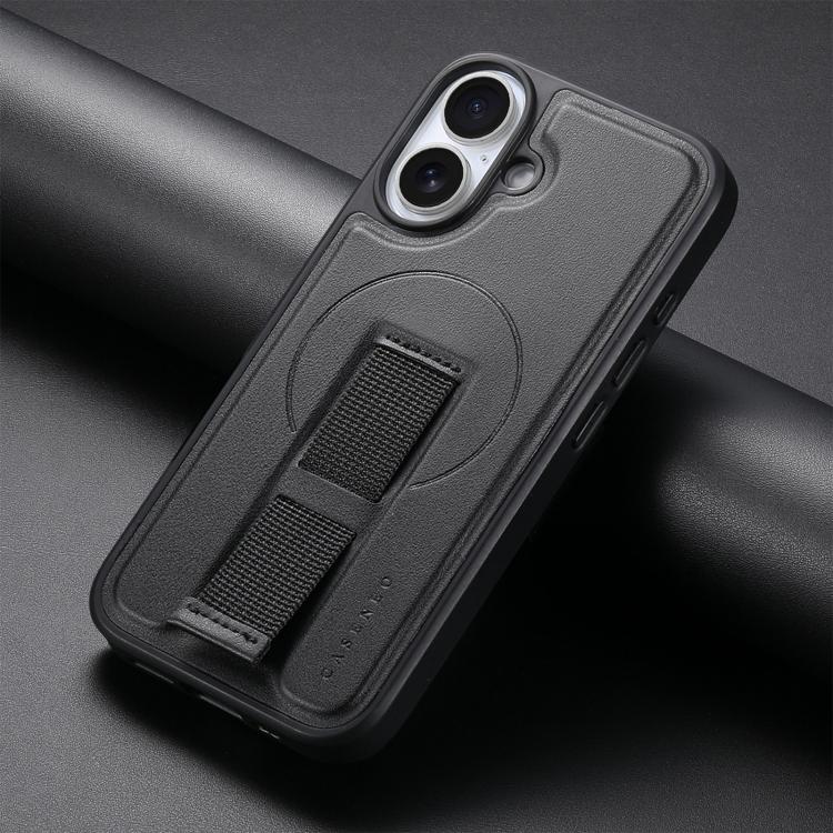 For iPhone 16 CaseNeo Finger Grip Wristband MagSafe Back Phone Case