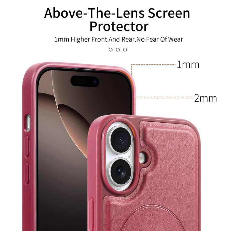 For iPhone 16 CaseNeo Finger Grip Wristband MagSafe Back Phone Case