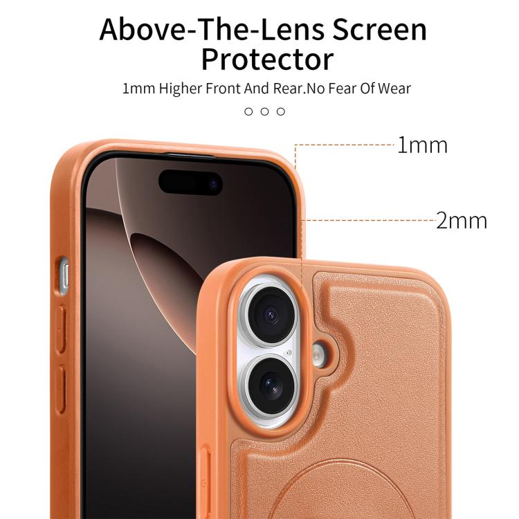 For iPhone 16 Plus CaseNeo Finger Grip Wristband MagSafe Back Phone Case