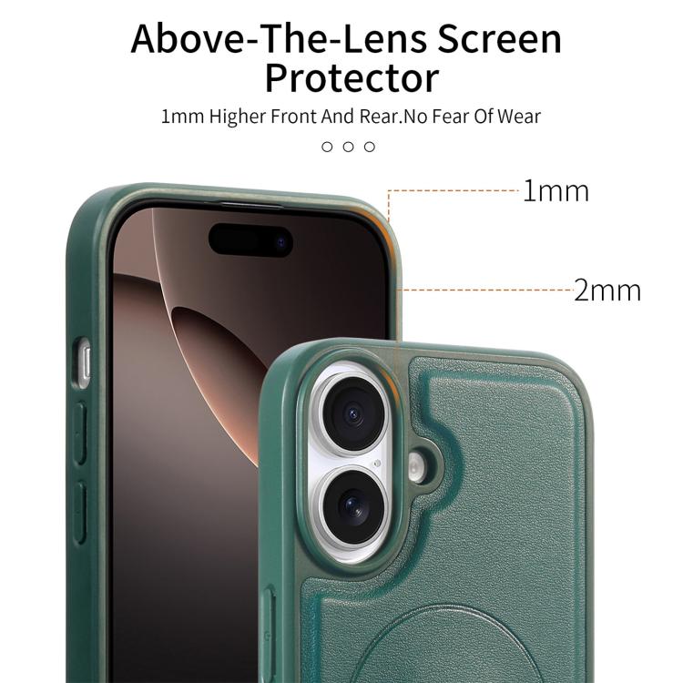For iPhone 16 Plus CaseNeo Finger Grip Wristband MagSafe Back Phone Case
