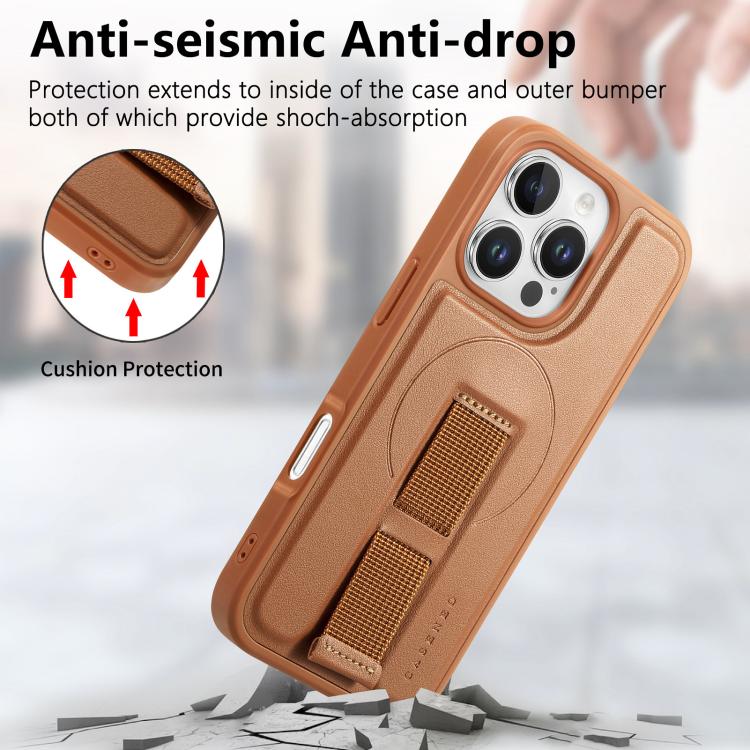 For iPhone 16 Pro CaseNeo Finger Grip Wristband MagSafe Back Phone Case