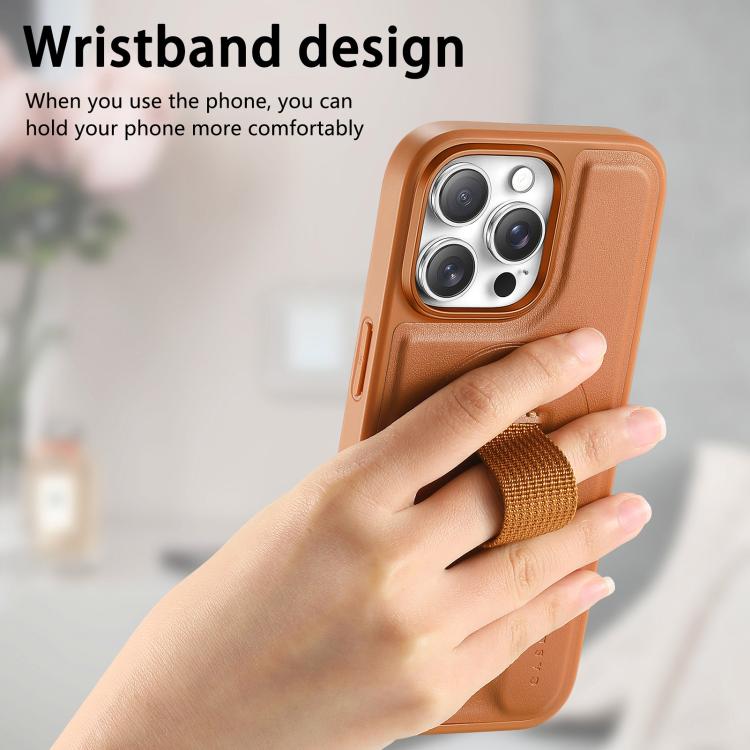 For iPhone 16 Pro Max CaseNeo Finger Grip Wristband MagSafe Back Phone Case