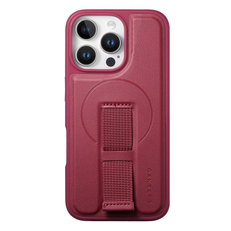 For iPhone 16 Pro Max CaseNeo Finger Grip Wristband MagSafe Back Phone Case