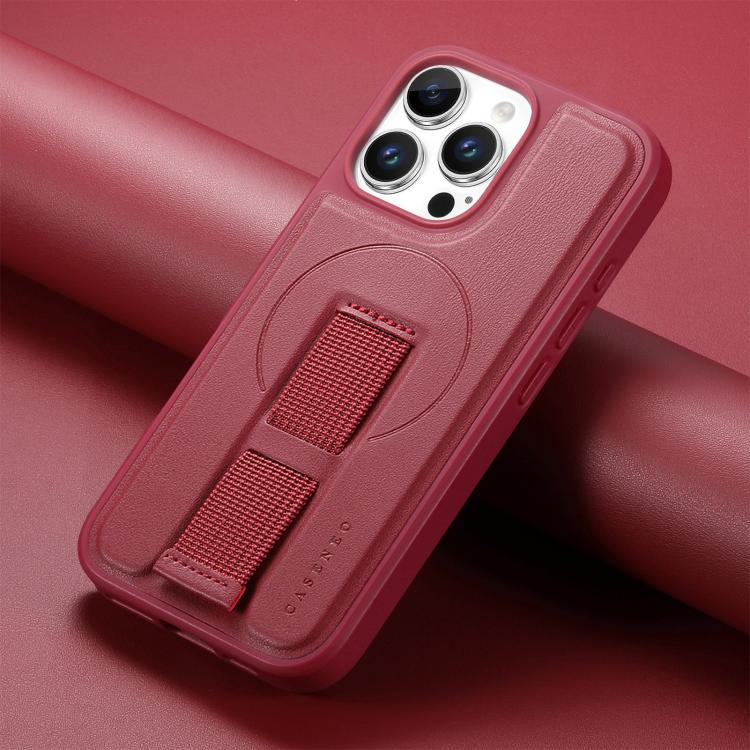 For iPhone 16 Pro Max CaseNeo Finger Grip Wristband MagSafe Back Phone Case