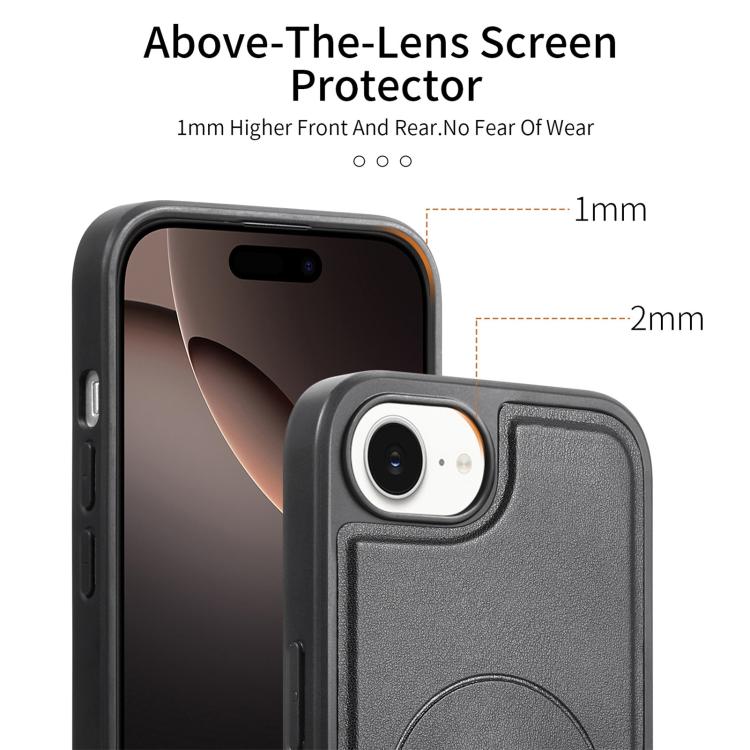 For iPhone 17e / 16e CaseNeo Finger Grip Wristband MagSafe Back Phone Case