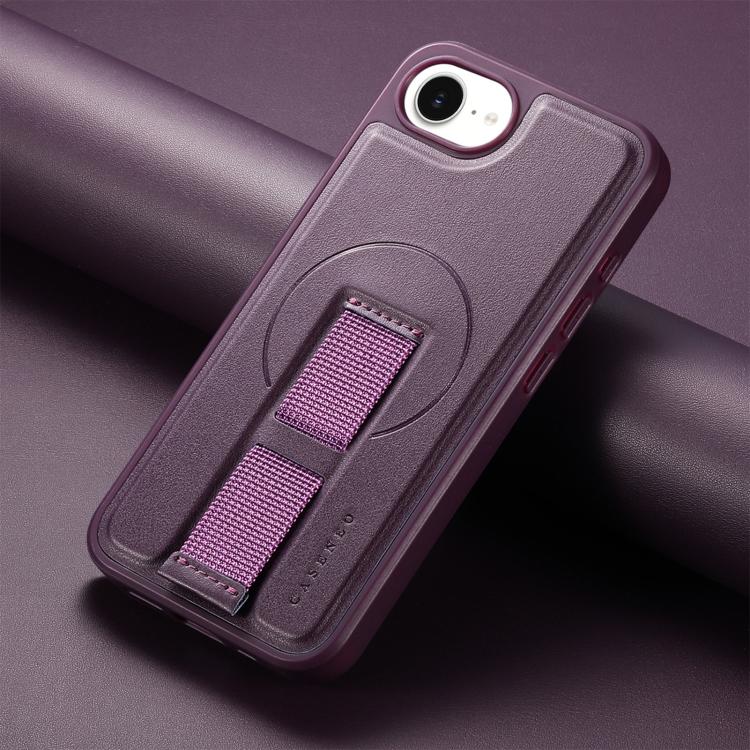 For iPhone 17e / 16e CaseNeo Finger Grip Wristband MagSafe Back Phone Case