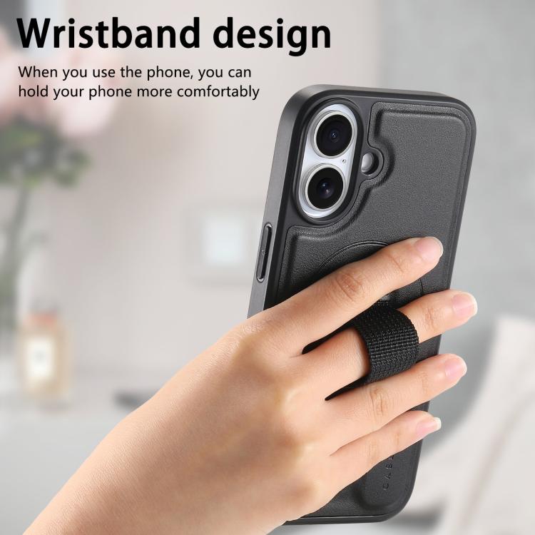 For iPhone 17 CaseNeo Finger Grip Wristband MagSafe Back Phone Case