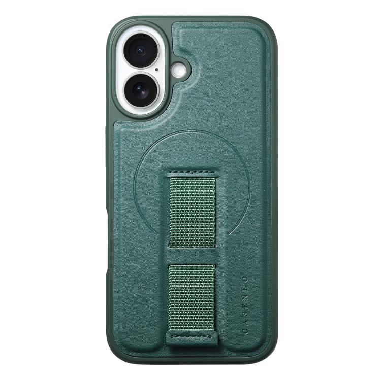 For iPhone 17 CaseNeo Finger Grip Wristband MagSafe Back Phone Case