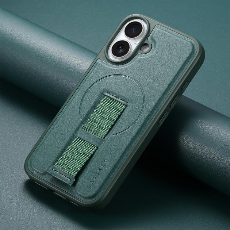 For iPhone 17 CaseNeo Finger Grip Wristband MagSafe Back Phone Case
