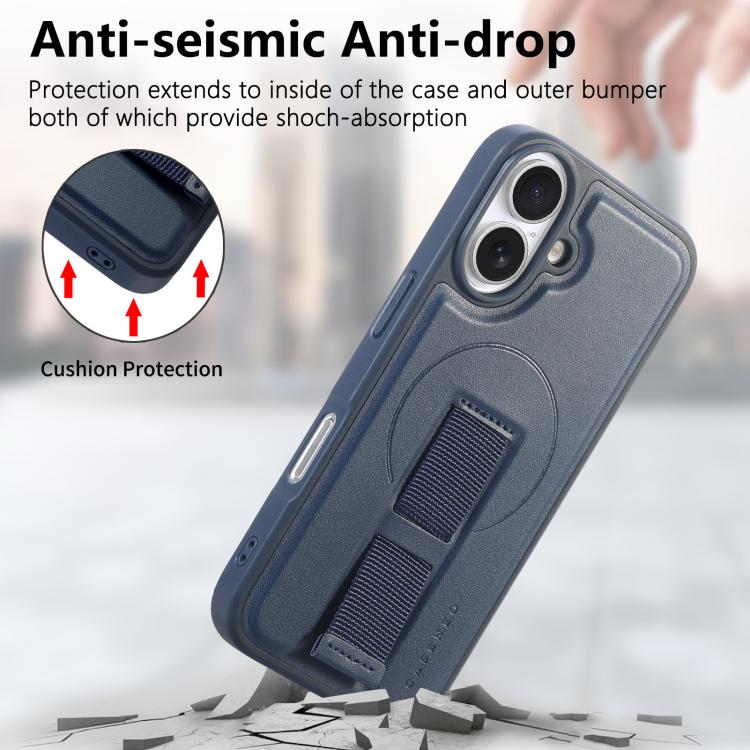 For iPhone 17 CaseNeo Finger Grip Wristband MagSafe Back Phone Case