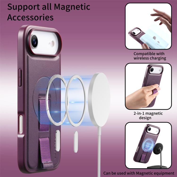 For iPhone Air CaseNeo Finger Grip Wristband MagSafe Back Phone Case