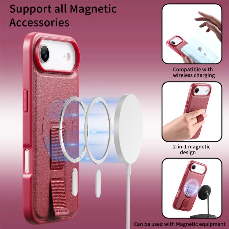 For iPhone Air CaseNeo Finger Grip Wristband MagSafe Back Phone Case