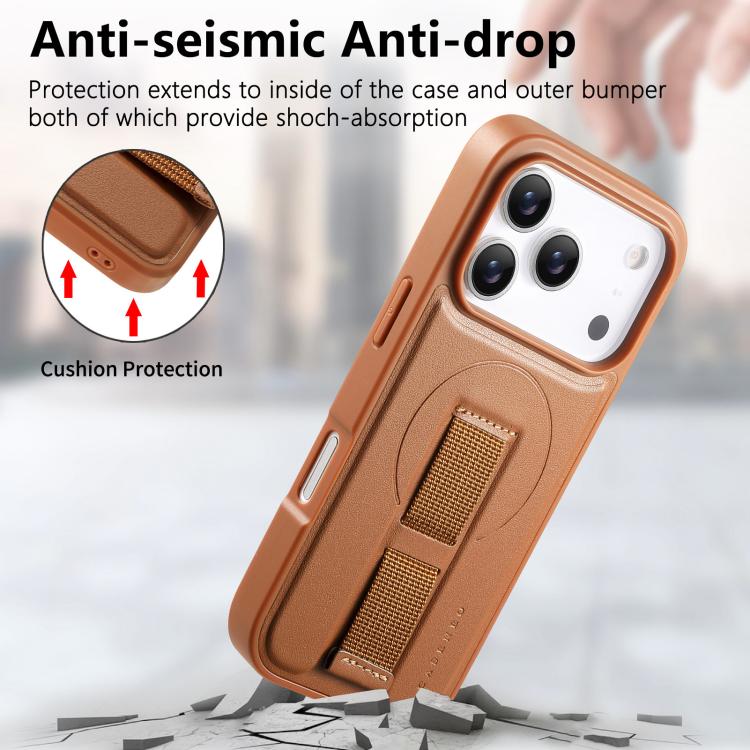 For iPhone 17 Pro Max CaseNeo Finger Grip Wristband MagSafe Back Phone Case