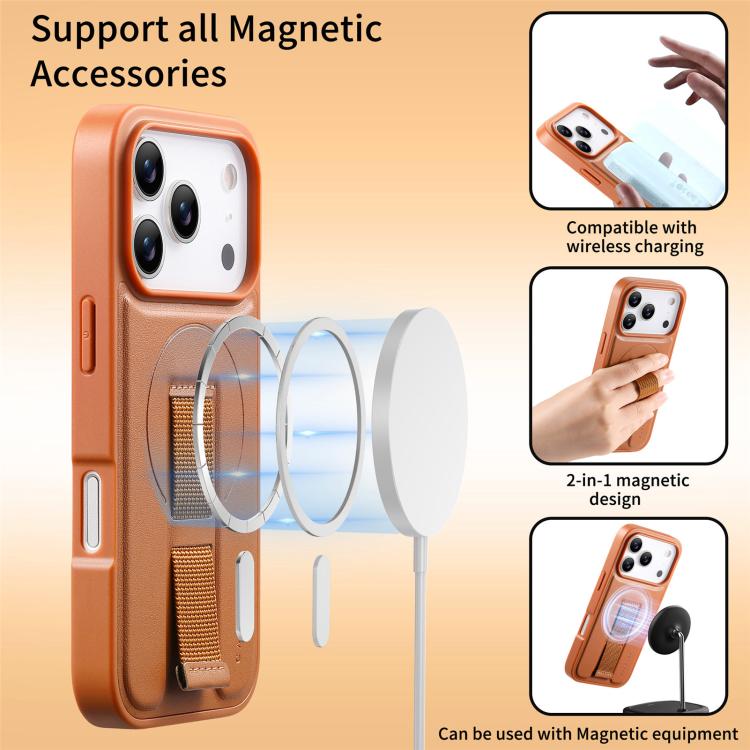 For iPhone 17 Pro Max CaseNeo Finger Grip Wristband MagSafe Back Phone Case