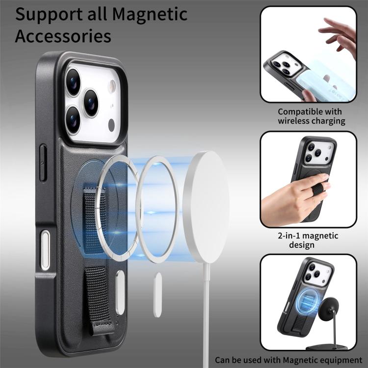 For iPhone 17 Pro Max CaseNeo Finger Grip Wristband MagSafe Back Phone Case