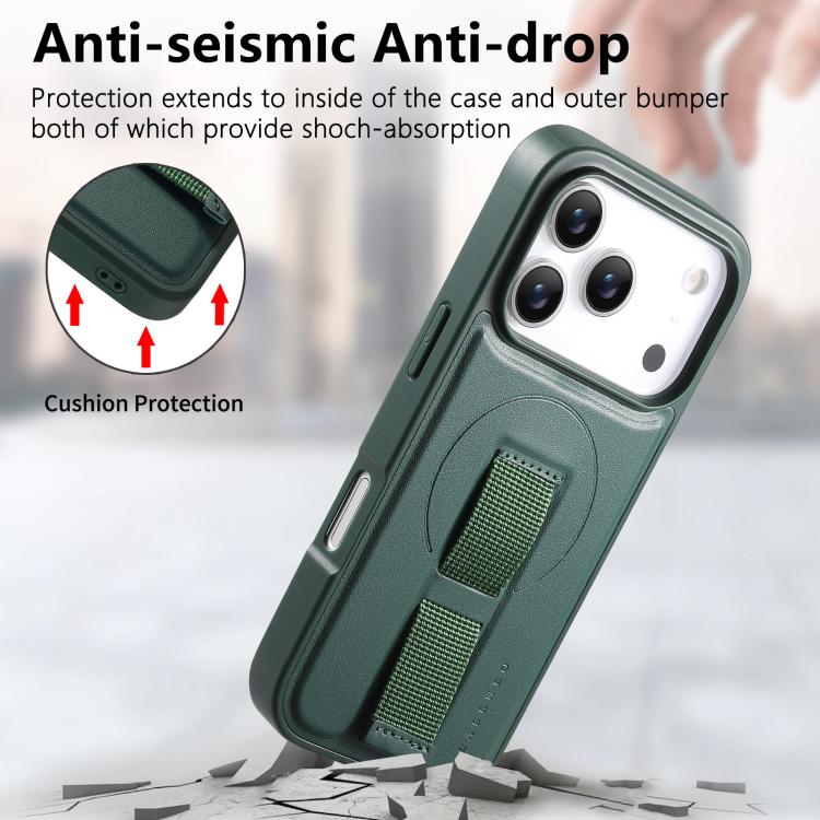 For iPhone 17 Pro Max CaseNeo Finger Grip Wristband MagSafe Back Phone Case