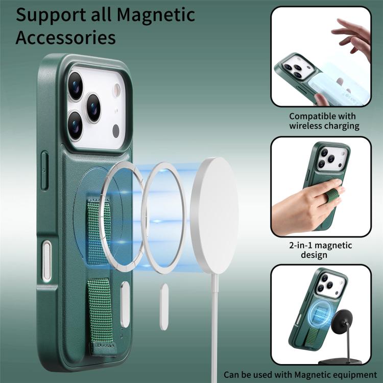 For iPhone 17 Pro Max CaseNeo Finger Grip Wristband MagSafe Back Phone Case