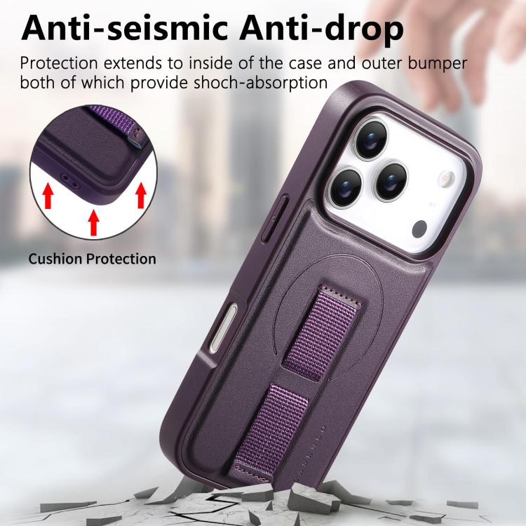 For iPhone 17 Pro Max CaseNeo Finger Grip Wristband MagSafe Back Phone Case