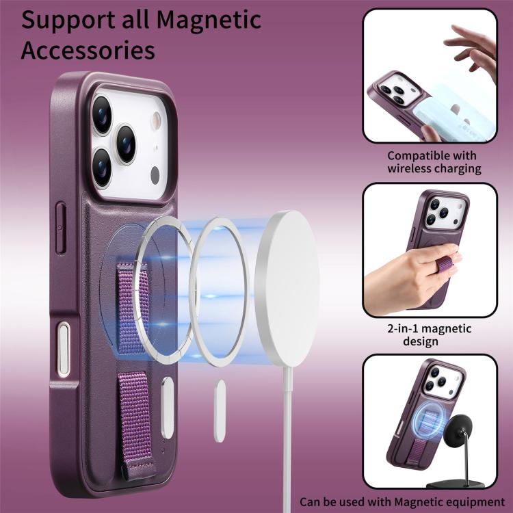 For iPhone 17 Pro Max CaseNeo Finger Grip Wristband MagSafe Back Phone Case