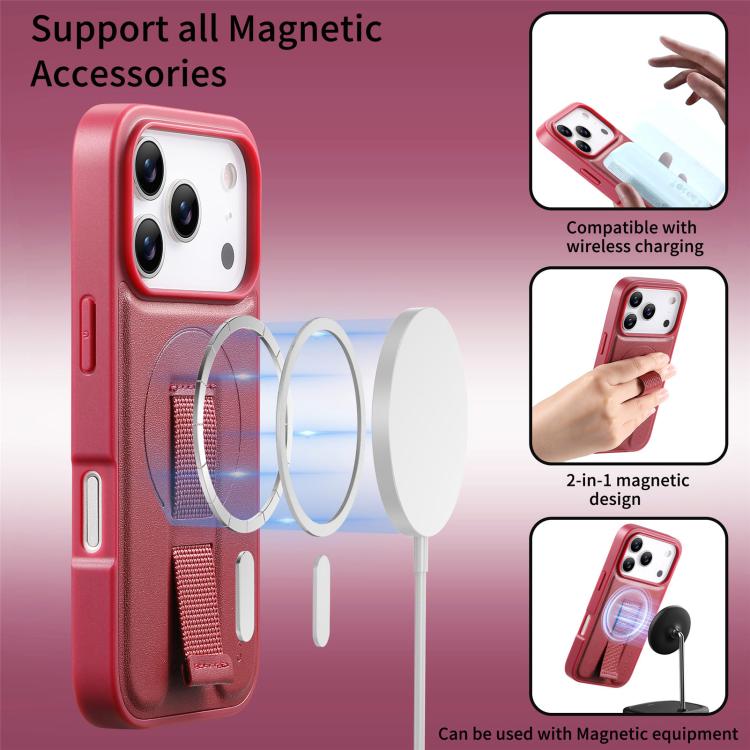 For iPhone 17 Pro Max CaseNeo Finger Grip Wristband MagSafe Back Phone Case