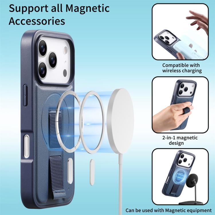 For iPhone 17 Pro Max CaseNeo Finger Grip Wristband MagSafe Back Phone Case