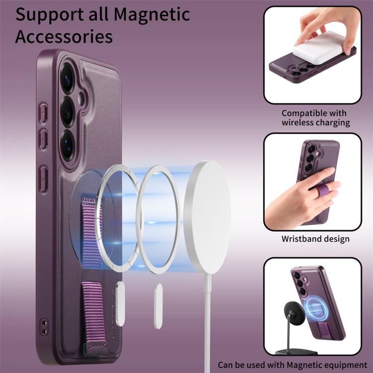 For Samsung Galaxy S24 / S25 5G CaseNeo Finger Grip Strap MagSafe Back Phone Case