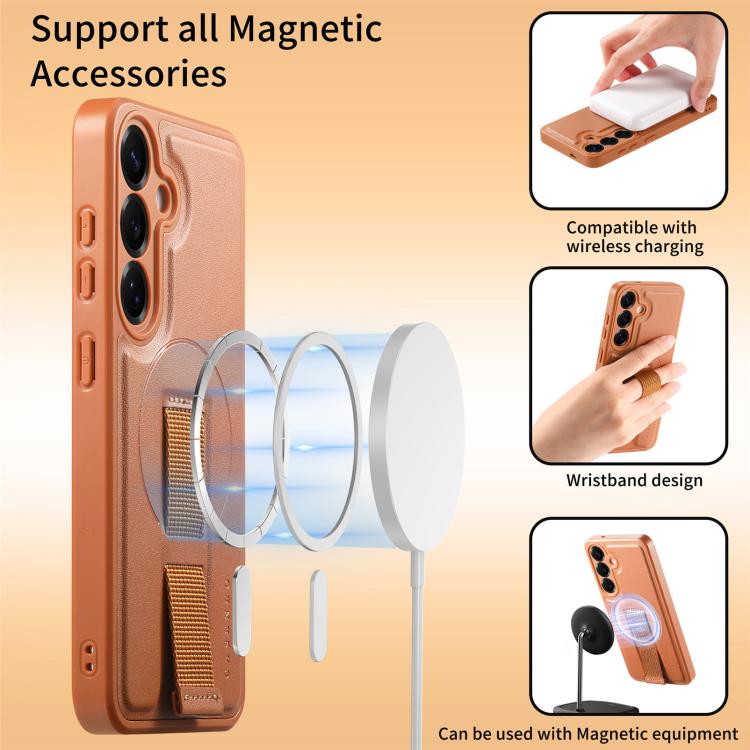 For Samsung Galaxy S24+ / S25+ 5G CaseNeo Finger Grip Strap MagSafe Back Phone Case