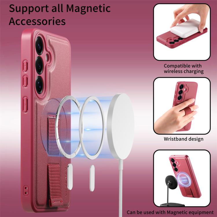 For Samsung Galaxy S24+ / S25+ 5G CaseNeo Finger Grip Strap MagSafe Back Phone Case