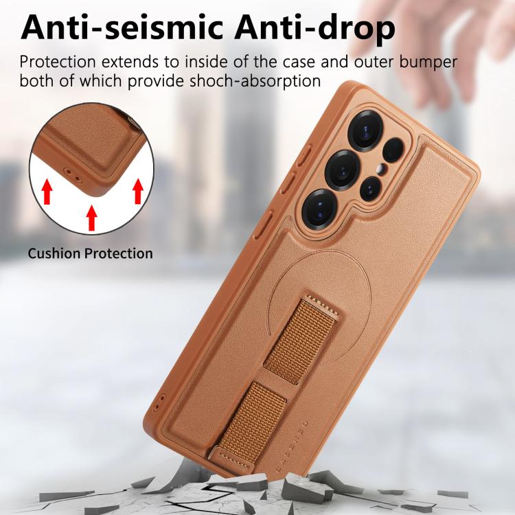 For Samsung Galaxy S25 Ultra 5G CaseNeo Finger Grip Strap MagSafe Back Phone Case