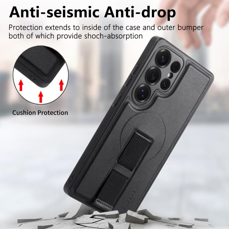 For Samsung Galaxy S25 Ultra 5G CaseNeo Finger Grip Strap MagSafe Back Phone Case