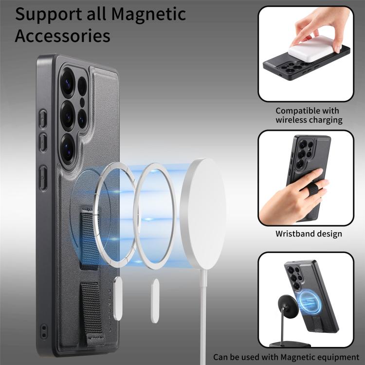 For Samsung Galaxy S25 Ultra 5G CaseNeo Finger Grip Strap MagSafe Back Phone Case