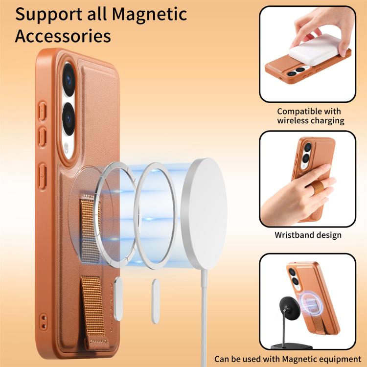 For Samsung Galaxy S25 Edge 5G CaseNeo Finger Grip Strap MagSafe Back Phone Case