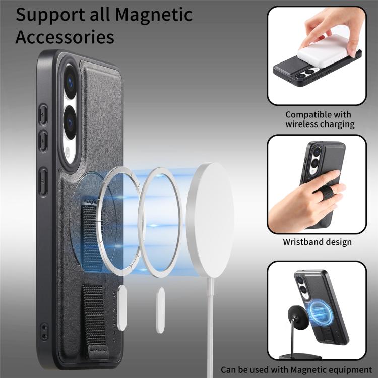 For Samsung Galaxy S25 Edge 5G CaseNeo Finger Grip Strap MagSafe Back Phone Case